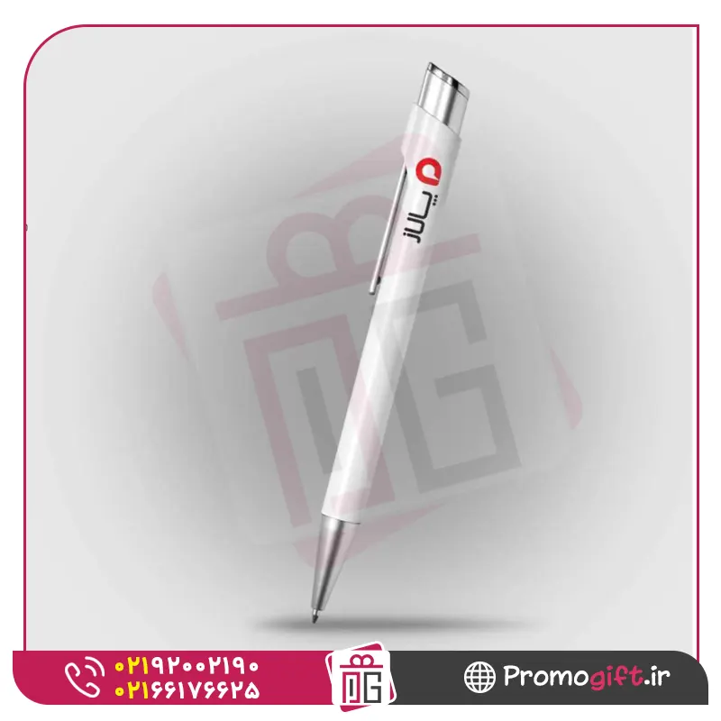 خودکار تبلیغاتی لوتوس سفید نقره P420 1 خودکار تبلیغاتی لوتوس سفید نقره P420